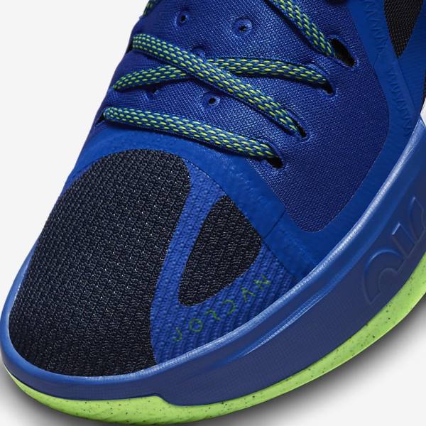 Navy / Blue / White / Green Men's Nike Zoom Separate Air Jordan | NK875ZXB