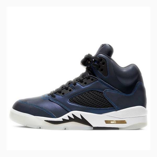 Navy Women\'s Nike Retro Oil Basketball Shoes Air Jordan 5 | JD-378FI