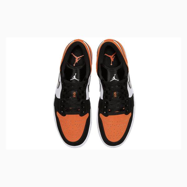 Orange / Black Men's Nike Retro Low Shattered Backboard Sneakers Air Jordan 1 | JD-946JH