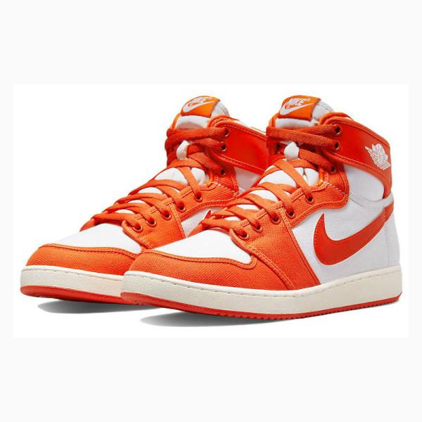 Orange Men's Nike KO Rush Basketball Shoes Air Jordan 1 | JD-687YJ