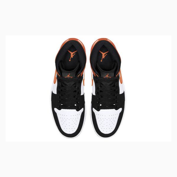 Orange Men's Nike Mid Basketball Shoes Air Jordan 1 | JD-408SV