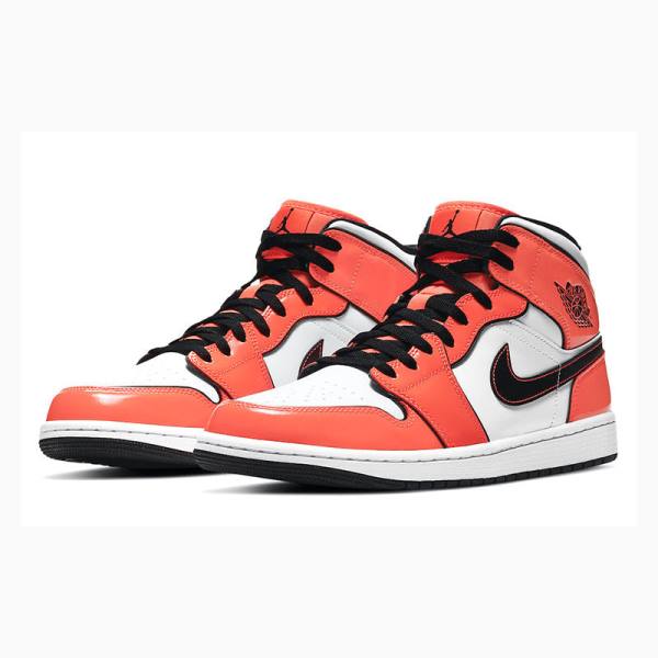 Orange Men's Nike Mid SE Turf Basketball Shoes Air Jordan 1 | JD-423VL