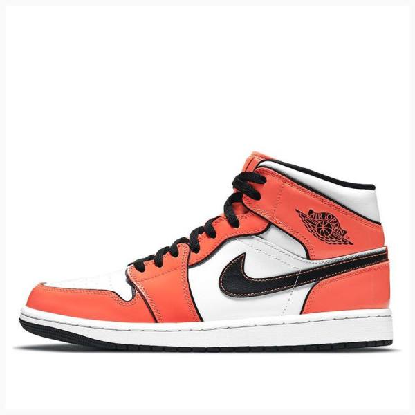 Orange Men\'s Nike Mid SE Turf Basketball Shoes Air Jordan 1 | JD-423VL