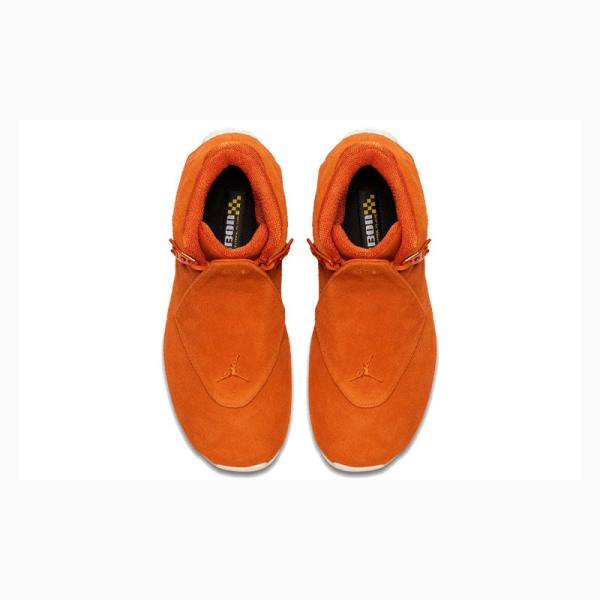 Orange Men's Nike Retro Suede Basketball Shoes Air Jordan 18 | JD-723ZI