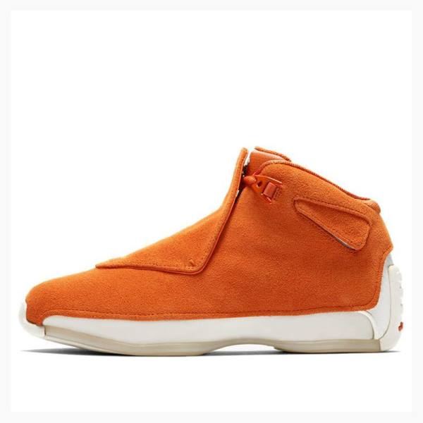 Orange Men\'s Nike Retro Suede Basketball Shoes Air Jordan 18 | JD-723ZI