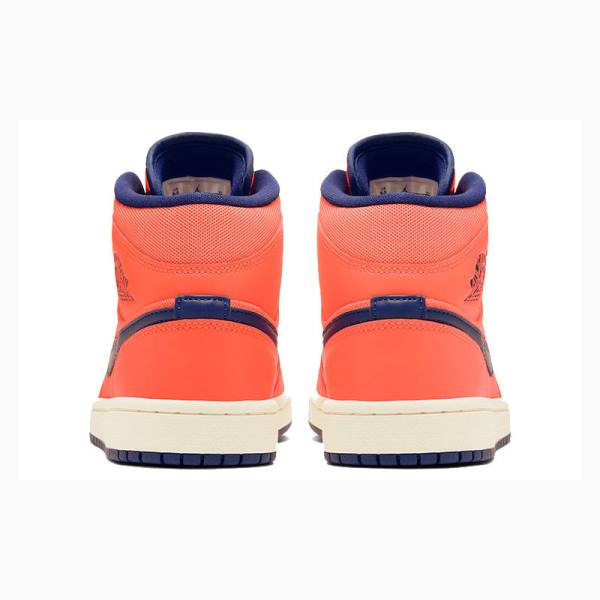 Orange Women's Nike Mid Turf Basketball Shoes Air Jordan 1 | JD-423CV