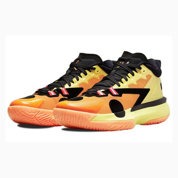 Orange / Yellow Men's Nike X Naruto Zion 1 SP PF Basketball Shoes Air Jordan | JD-275RG