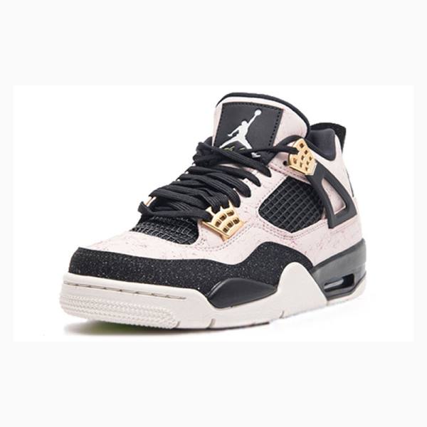 Pink / Black Women's Nike Retro Silt Basketball Shoes Air Jordan 4 | JD-872YJ