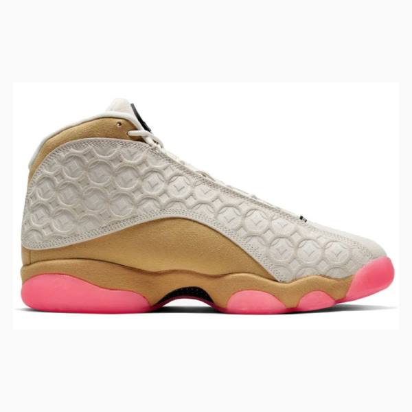 Pink / Grey / Brown Men's Nike Retro CNY Chinese New Year Basketball Shoes Air Jordan 13 | JD-607PX