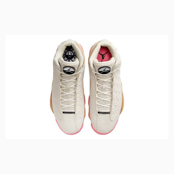 Pink / Grey / Brown Men's Nike Retro CNY Chinese New Year Basketball Shoes Air Jordan 13 | JD-607PX