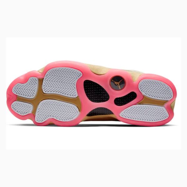 Pink / Grey / Brown Men's Nike Retro CNY Chinese New Year Basketball Shoes Air Jordan 13 | JD-607PX