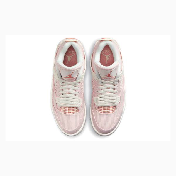 Pink Men's Nike Golf Apricot Agate Basketball Shoes Air Jordan 4 | JD-305ST