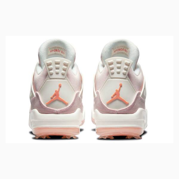 Pink Men's Nike Golf Apricot Agate Basketball Shoes Air Jordan 4 | JD-305ST