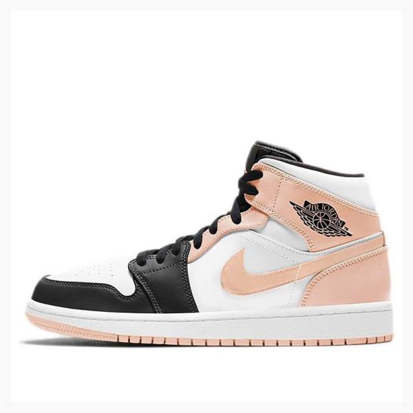 Pink Men\'s Nike Mid Crimson Tint Basketball Shoes Air Jordan 1 | JD-203KL