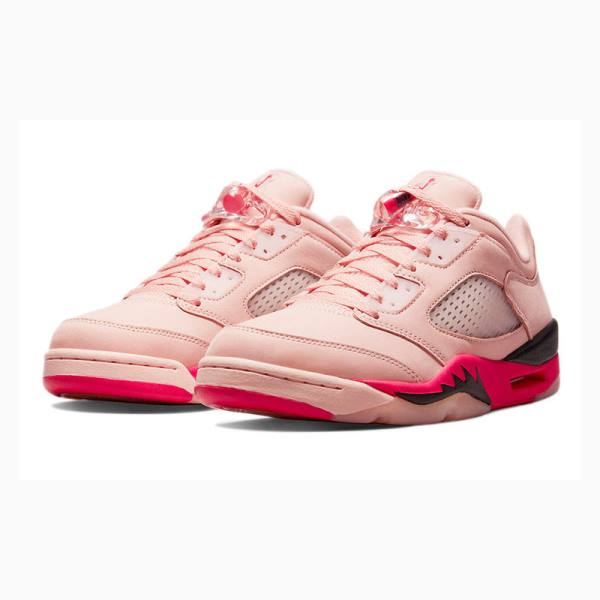 Pink / Red Women's Nike Retro Low Arctic Sneakers Air Jordan 5 | JD-451KZ