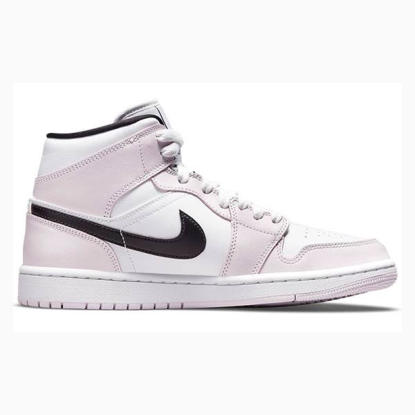 Pink Women's Nike Mid Barely Basketball Shoes Air Jordan 1 | JD-489WR