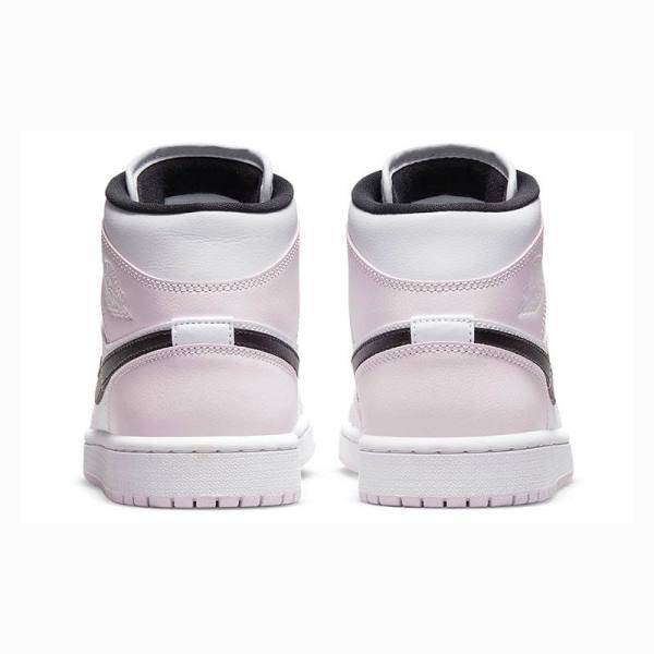 Pink Women's Nike Mid Barely Basketball Shoes Air Jordan 1 | JD-489WR