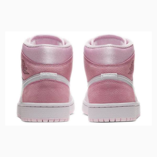 Pink Women's Nike Mid Digital Basketball Shoes Air Jordan 1 | JD-856XE