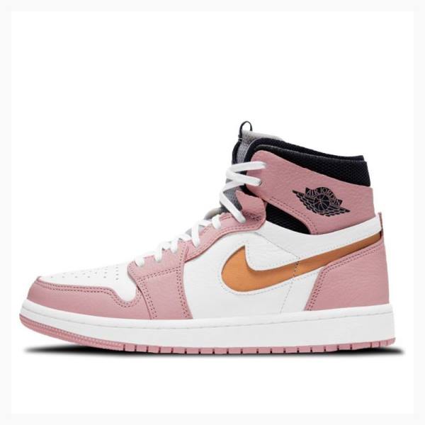 Pink Women\'s Nike Zoom Air CMFT Glaze Basketball Shoes Air Jordan 1 | JD-832JB