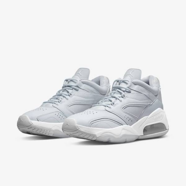 Platinum / White / Grey Men's Nike Point Lane Running Shoes Air Jordan | NK504RQB