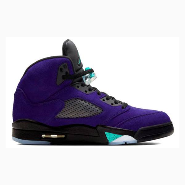 Purple / Black Men's Nike Retro Alternate Grape Basketball Shoes Air Jordan 5 | JD-821QC