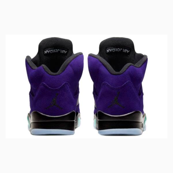 Purple / Black Men's Nike Retro Alternate Grape Basketball Shoes Air Jordan 5 | JD-821QC