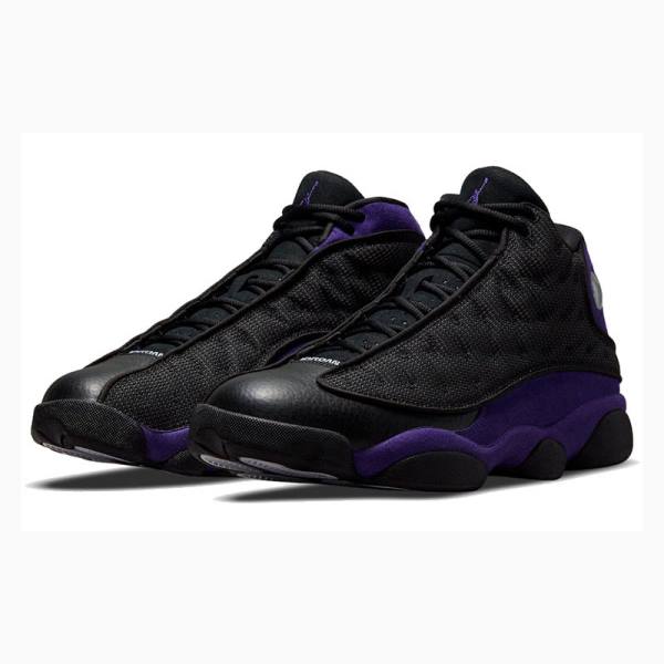 Purple / Black Men's Nike Retro Court Basketball Shoes Air Jordan 13 | JD-371PU