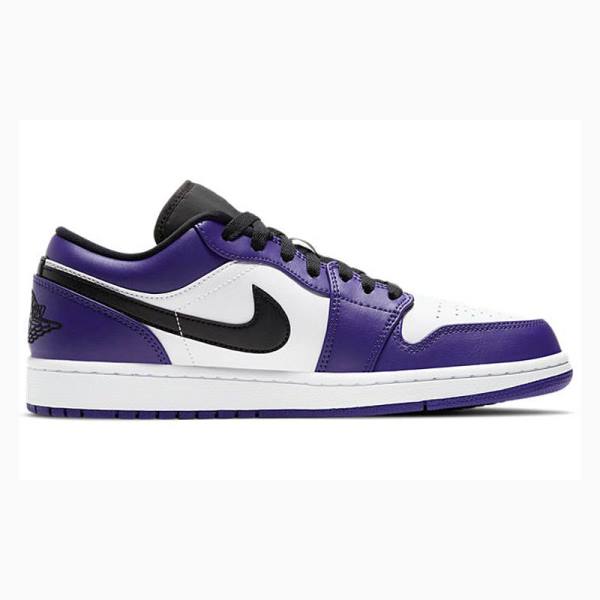 Purple / Black Men's Nike Retro Low Court Sneakers Air Jordan 1 | JD-279UX