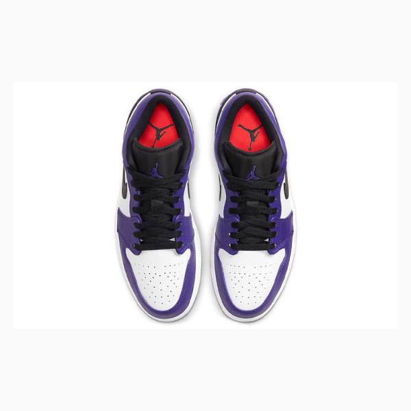 Purple / Black Men's Nike Retro Low Court Sneakers Air Jordan 1 | JD-279UX