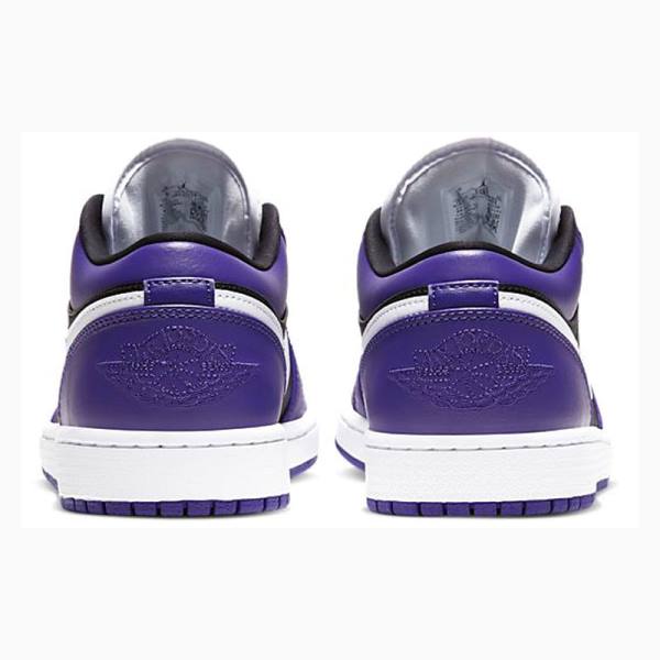 Purple / Black Men's Nike Retro Low Court Sneakers Air Jordan 1 | JD-725OX