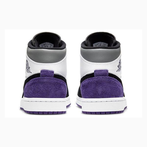 Purple Men's Nike Mid SE Basketball Shoes Air Jordan 1 | JD-412IZ