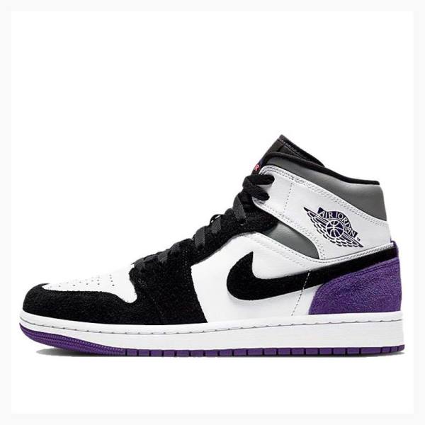 Purple Men\'s Nike Mid SE Basketball Shoes Air Jordan 1 | JD-412IZ