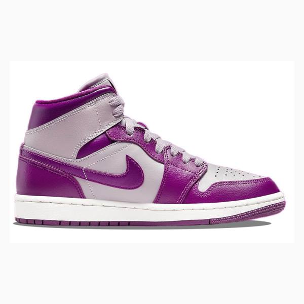 Purple Women's Nike Mid Magenta Basketball Shoes Air Jordan 1 | JD-086UY