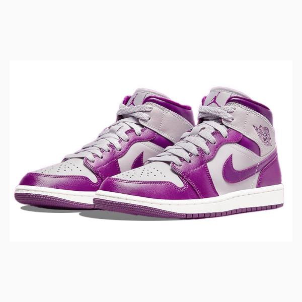 Purple Women's Nike Mid Magenta Basketball Shoes Air Jordan 1 | JD-086UY