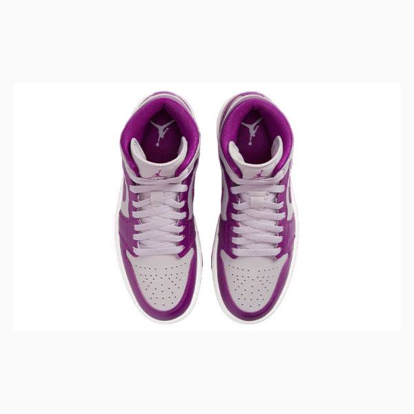 Purple Women's Nike Mid Magenta Basketball Shoes Air Jordan 1 | JD-086UY