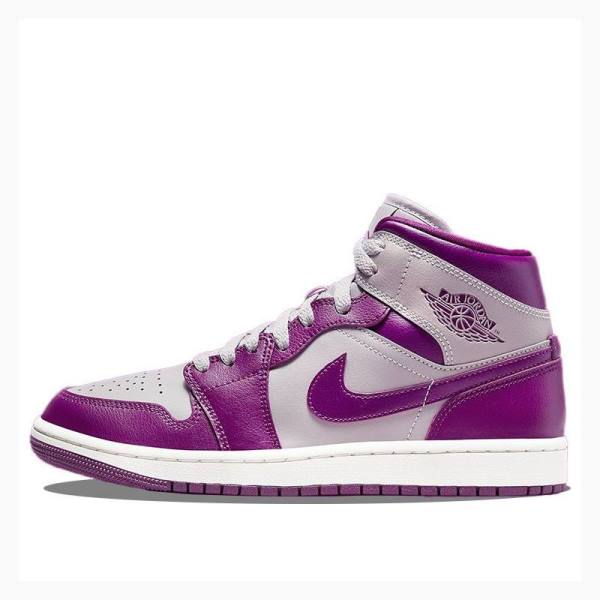 Purple Women\'s Nike Mid Magenta Basketball Shoes Air Jordan 1 | JD-086UY