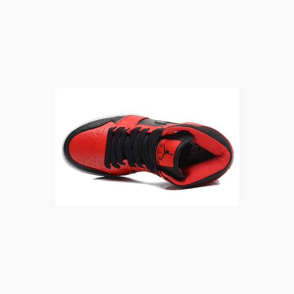 Red / Black Men's Nike Mid Basketball Shoes Air Jordan 1 | JD-923NS