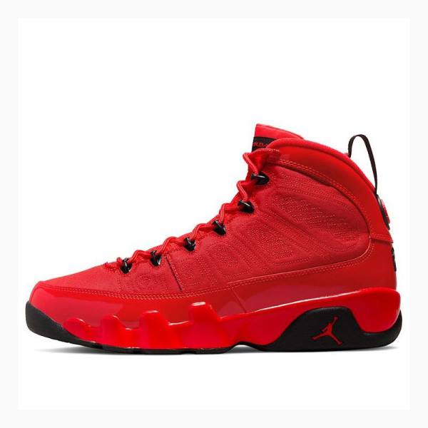 Red / Black Men\'s Nike Retro Chile Red Basketball Shoes Air Jordan 9 | JD-487WZ