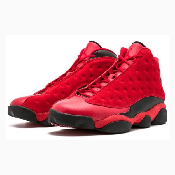 Red / Black Men's Nike Retro Chinese Singles Day Basketball Shoes Air Jordan 13 | JD-680VW