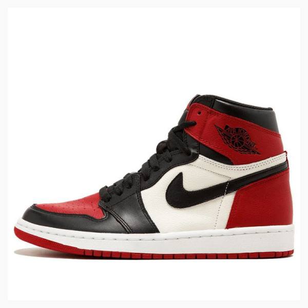 Red / Black Men\'s Nike Retro High OG Bred Toe Basketball Shoes Air Jordan 1 | JD-269YW