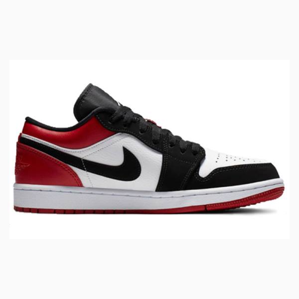 Red / Black Men's Nike Retro Low Sneakers Air Jordan 1 | JD-018NM