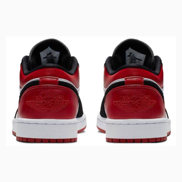 Red / Black Men's Nike Retro Low Sneakers Air Jordan 1 | JD-018NM