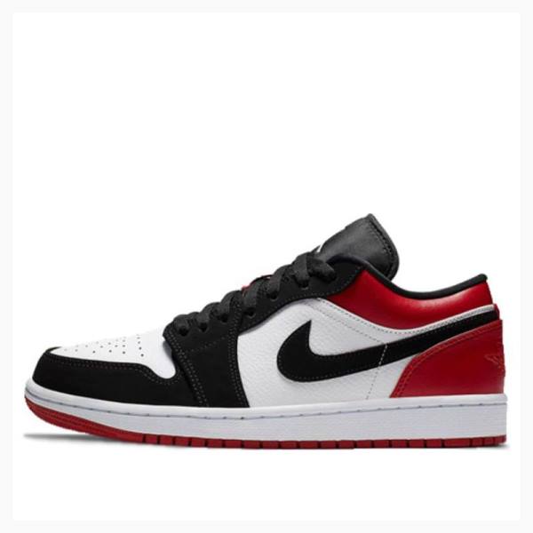 Red / Black Men\'s Nike Retro Low Sneakers Air Jordan 1 | JD-018NM