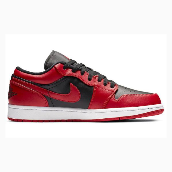 Red / Black Men's Nike Retro Low Sneakers Air Jordan 1 | JD-523QO