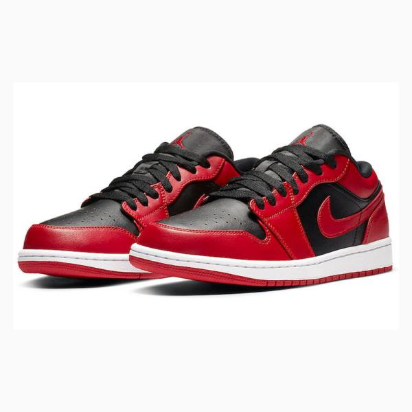 Red / Black Men's Nike Retro Low Sneakers Air Jordan 1 | JD-523QO