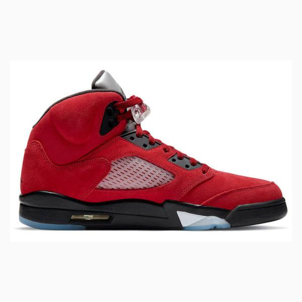 Red / Black Men's Nike Retro Raging Bull Basketball Shoes Air Jordan 5 | JD-514ZE