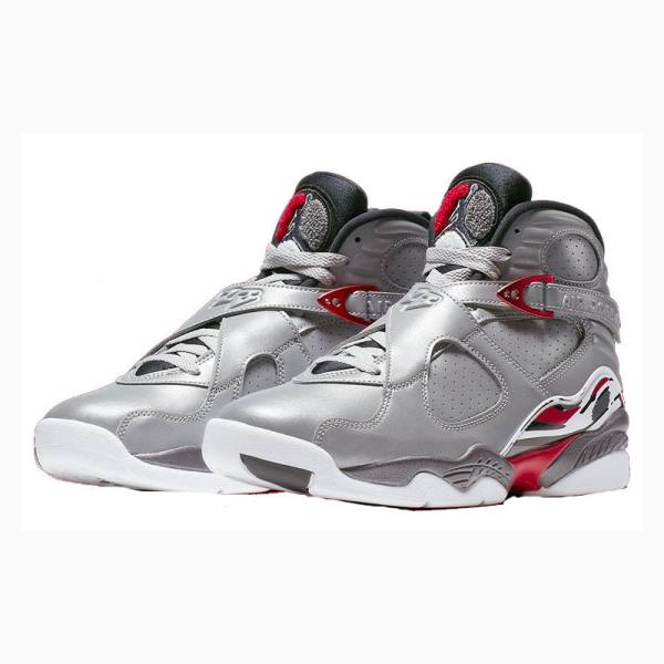 Silver Men's Nike Retro Reflective Bugs Bunny Basketball Shoes Air Jordan 8 | JD-207AC