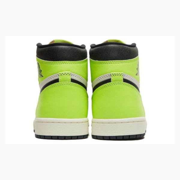 White / Black / Green Men's Nike Retro High OG Visionaire Basketball Shoes Air Jordan 1 | JD-679SB