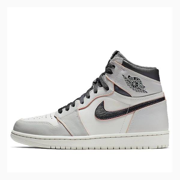 White / Black / Grey Men\'s Nike High OG Defiant SB - NYC To Paris Basketball Shoes Air Jordan 1 | JD-874LR