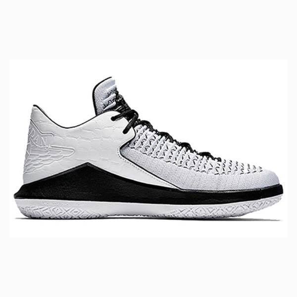 White / Black Men's Nike Low Sneakers Air Jordan 32 | JD-985PU